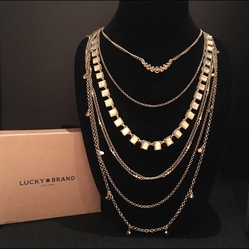 NWOT Lucky Brand Multistrand 5-in-1 Necklace