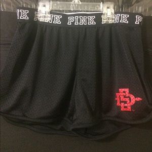 Pink Athletic College Shorts
