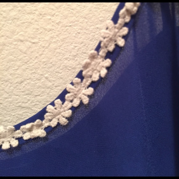 Basil Lola Sheer Blouse 💙 - Picture 2 of 2