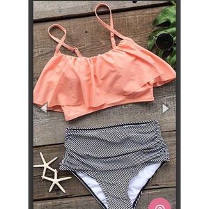 Cupshe Seaside High-Wasted Bikini Set