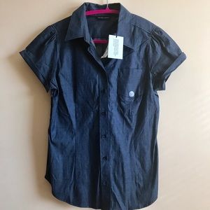 New with tags Denim Button Down Blouse.