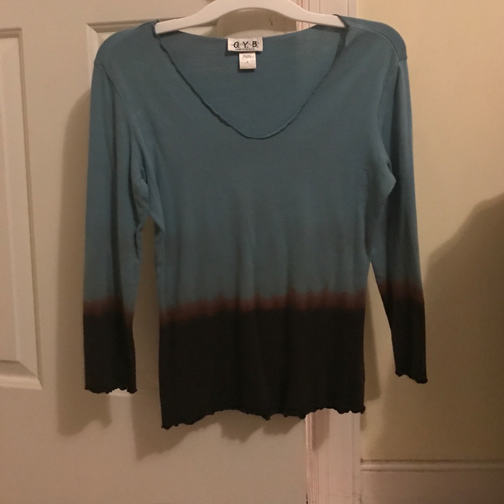 Cut dip dye top