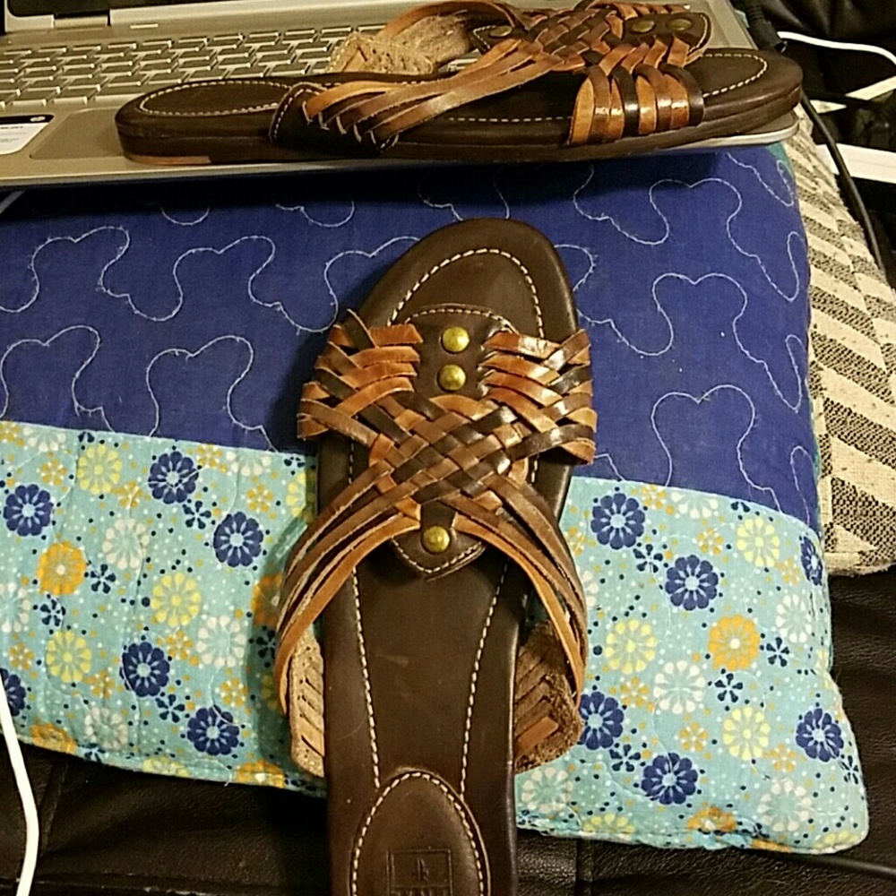 Frye jacey huarache slide