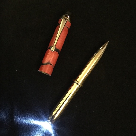 Handmade mini ballpoint pen, touch stylus, light - Picture 2 of 3