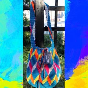 Shoulder bag hand-woven in Colombia (Boho style)