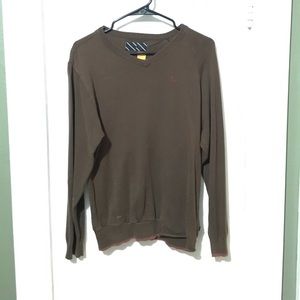 Men's volcom long sleeve brown Sweater