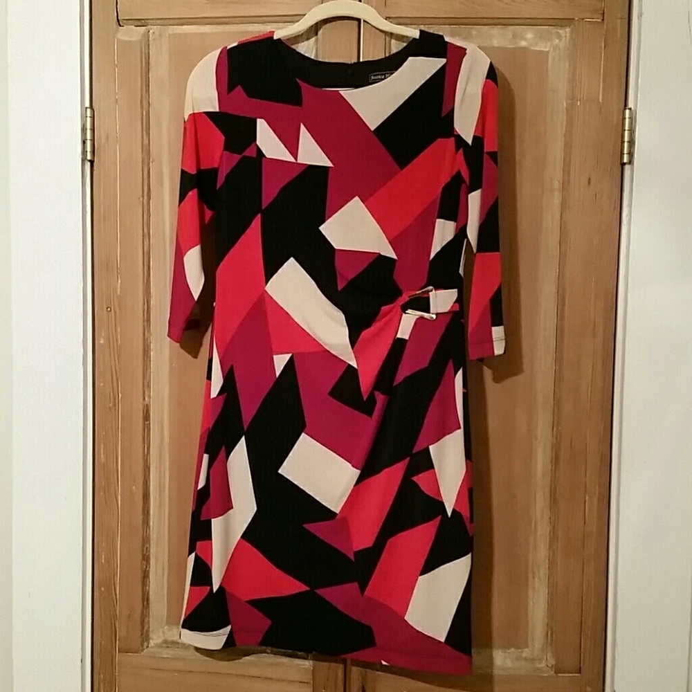 3/4 sleeve mid length dress