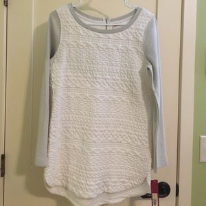 Never worn, small Merona Sour Cream Jacquard Tunic