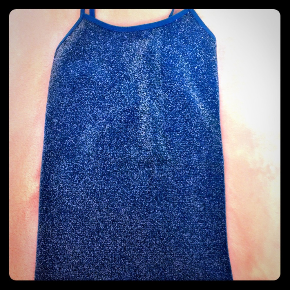 Turquoise, sparkly girls tank