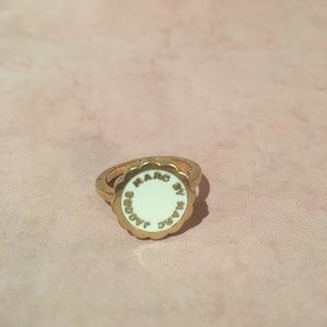 Marc jacobs flower logo enamel ring