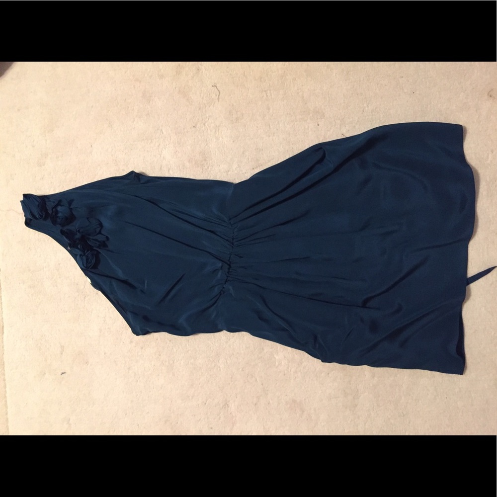Rebecca taylor one shoulder silk dress