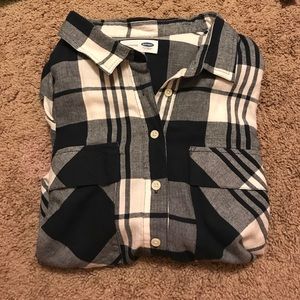 Old Navy Boyfriend Flannel Top