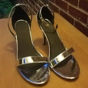 Ashley Stewart Silver Heels