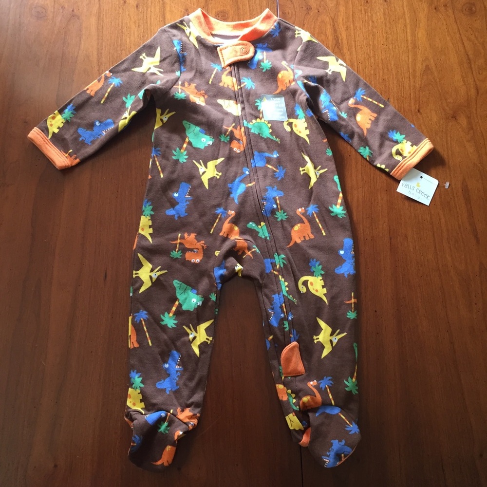 NWT Dinosaur Footed Pajamas