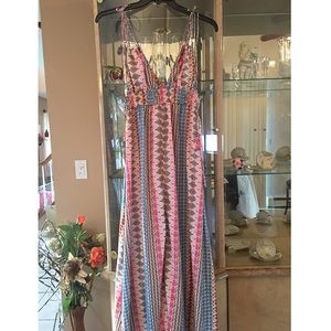Lulus printed maxi dress