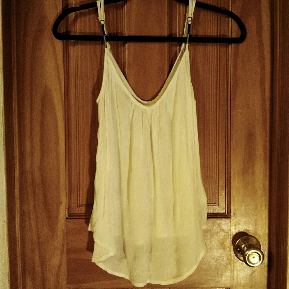 Roxy flowy white tank