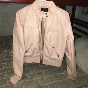 Pink Leather Jacket