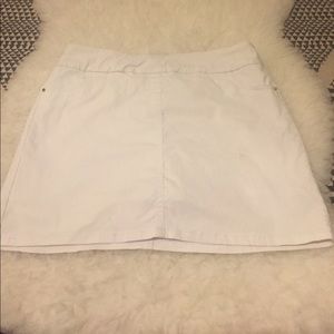 White summer skort