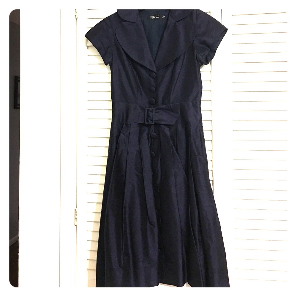 Teri Jon taffeta dress