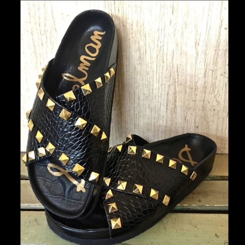 Sam Edleman "Arina" studded slides