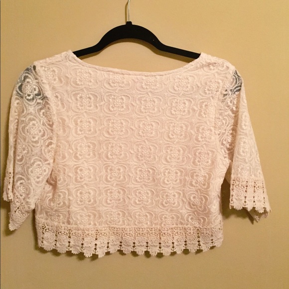 Cream crop top - Picture 2 of 3