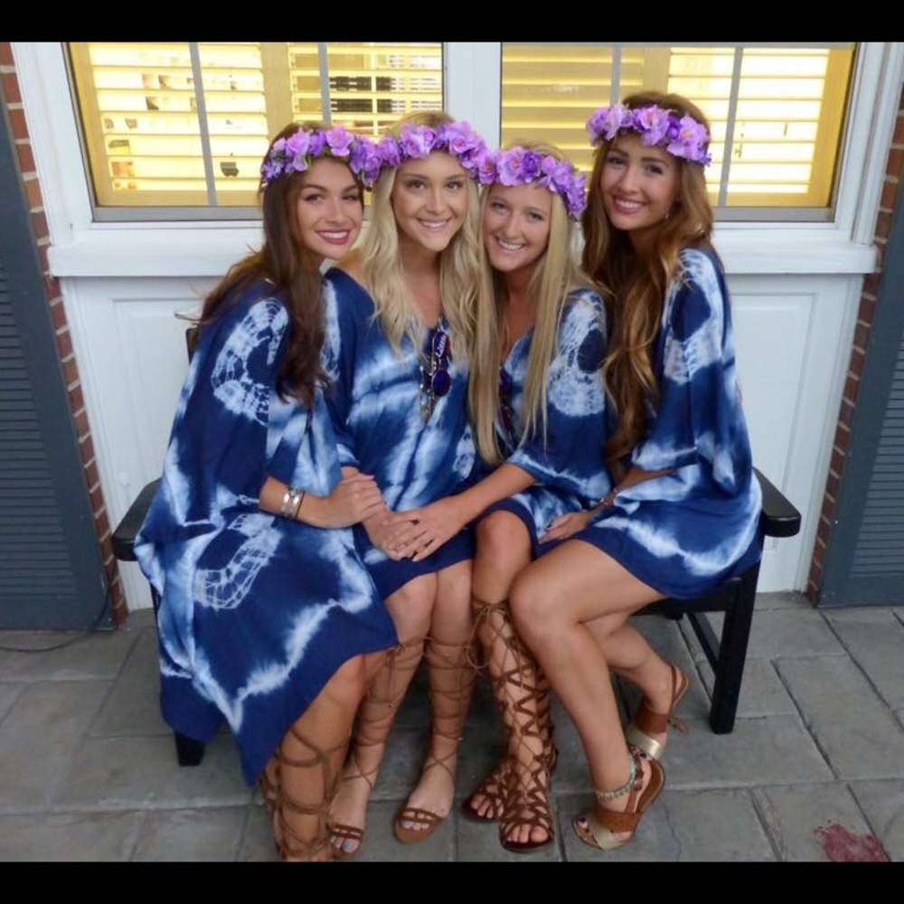 Tie dye beach cover up