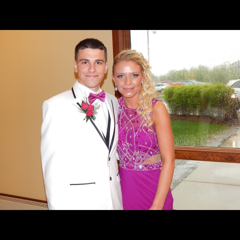 Magenta prom dress