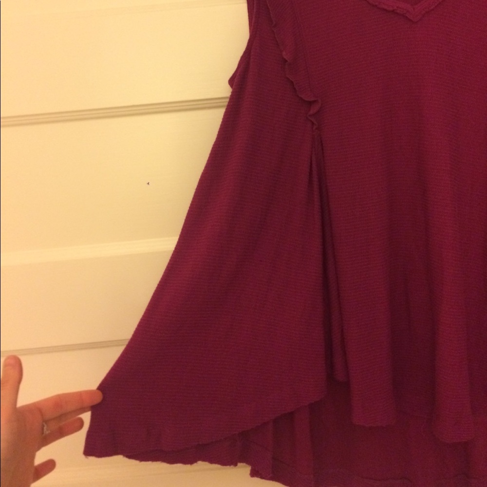 FREE PEOPLE "bondi" waffle top - Picture 3 of 8