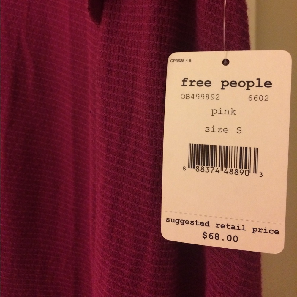 FREE PEOPLE "bondi" waffle top - Picture 4 of 8