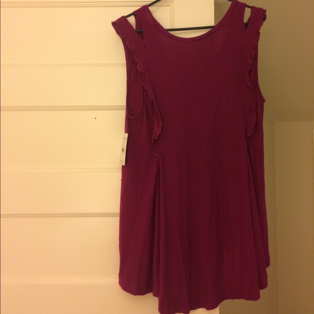 FREE PEOPLE "bondi" waffle top - Picture 5 of 8