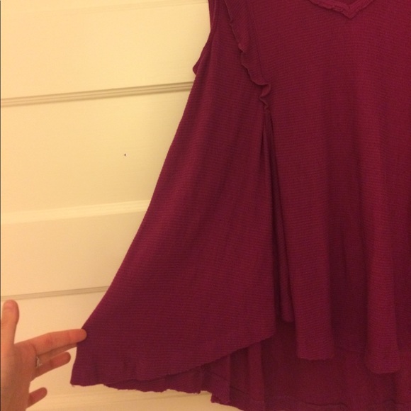 FREE PEOPLE "bondi" waffle top - Picture 3 of 8