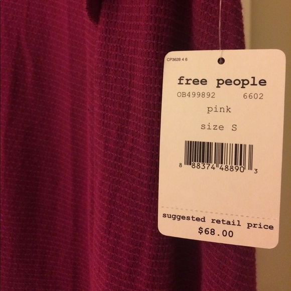 FREE PEOPLE "bondi" waffle top - Picture 4 of 8