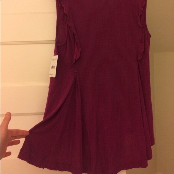 FREE PEOPLE "bondi" waffle top - Picture 6 of 8