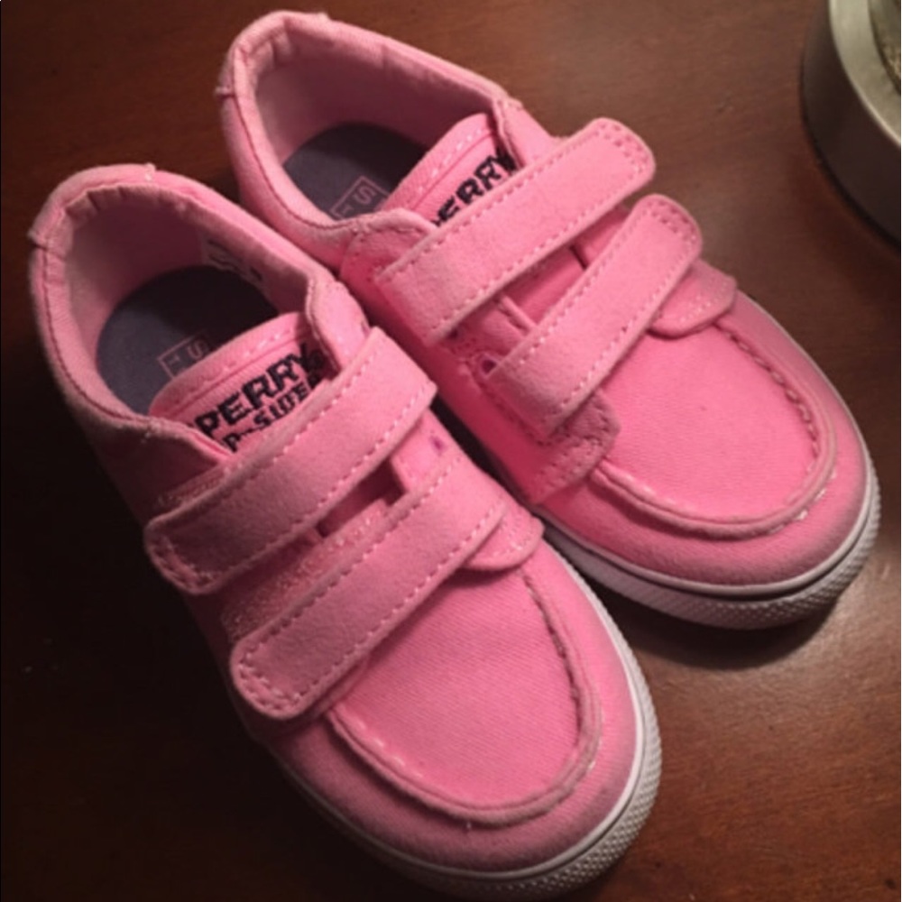 Sperry Top siders pink canvas