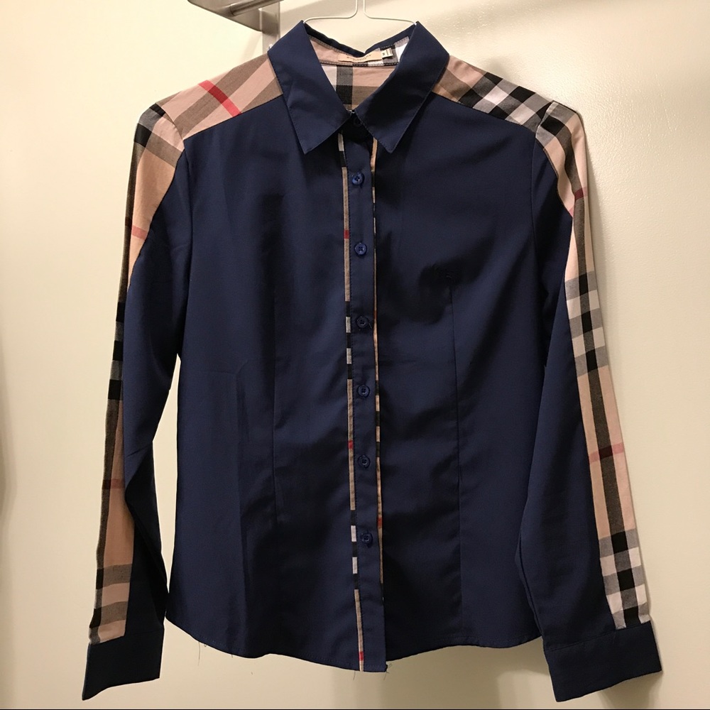 Burberry long sleeve button down.