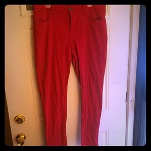 Style & Co Red Skinny Jeans