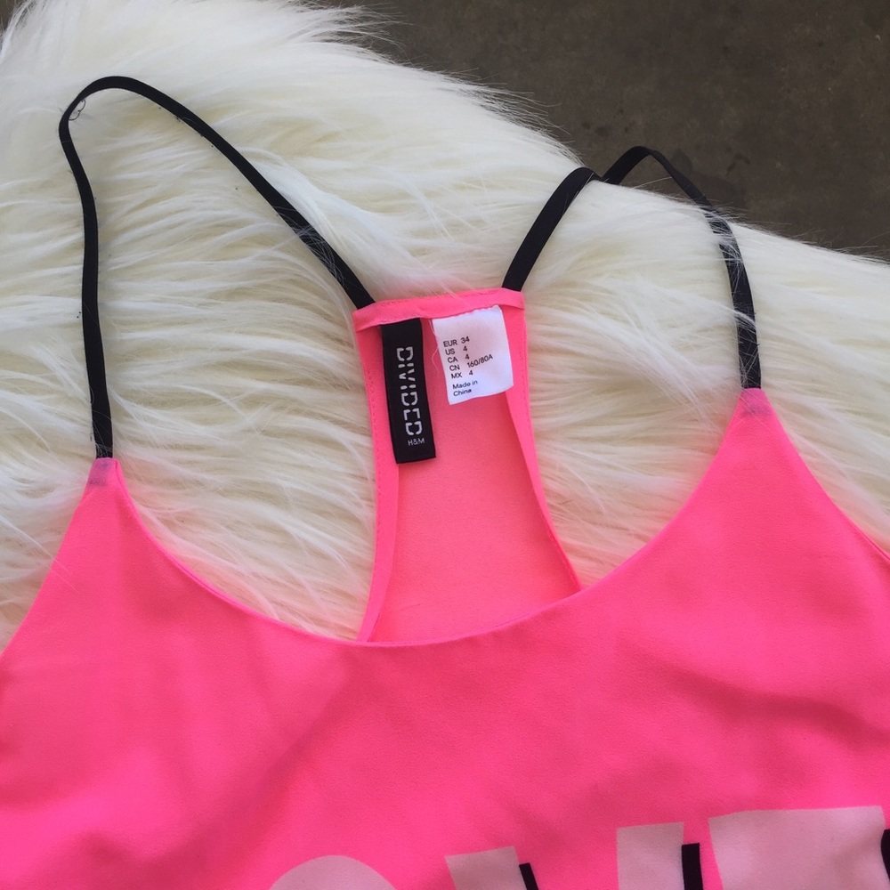 H&M Pink LOVE Tank - Picture 3 of 6