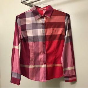Pink Burberry Dress Shirt
