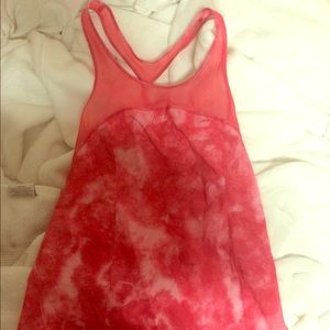 Pink Tie-Dye Lululemon Strappy Back Racer Tank!!