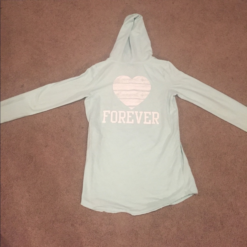 SO brand baby blue hoodie sz Small