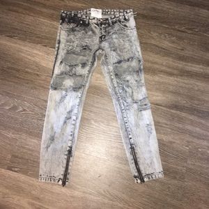 One Teaspoon Trashed Free Birds NWOT