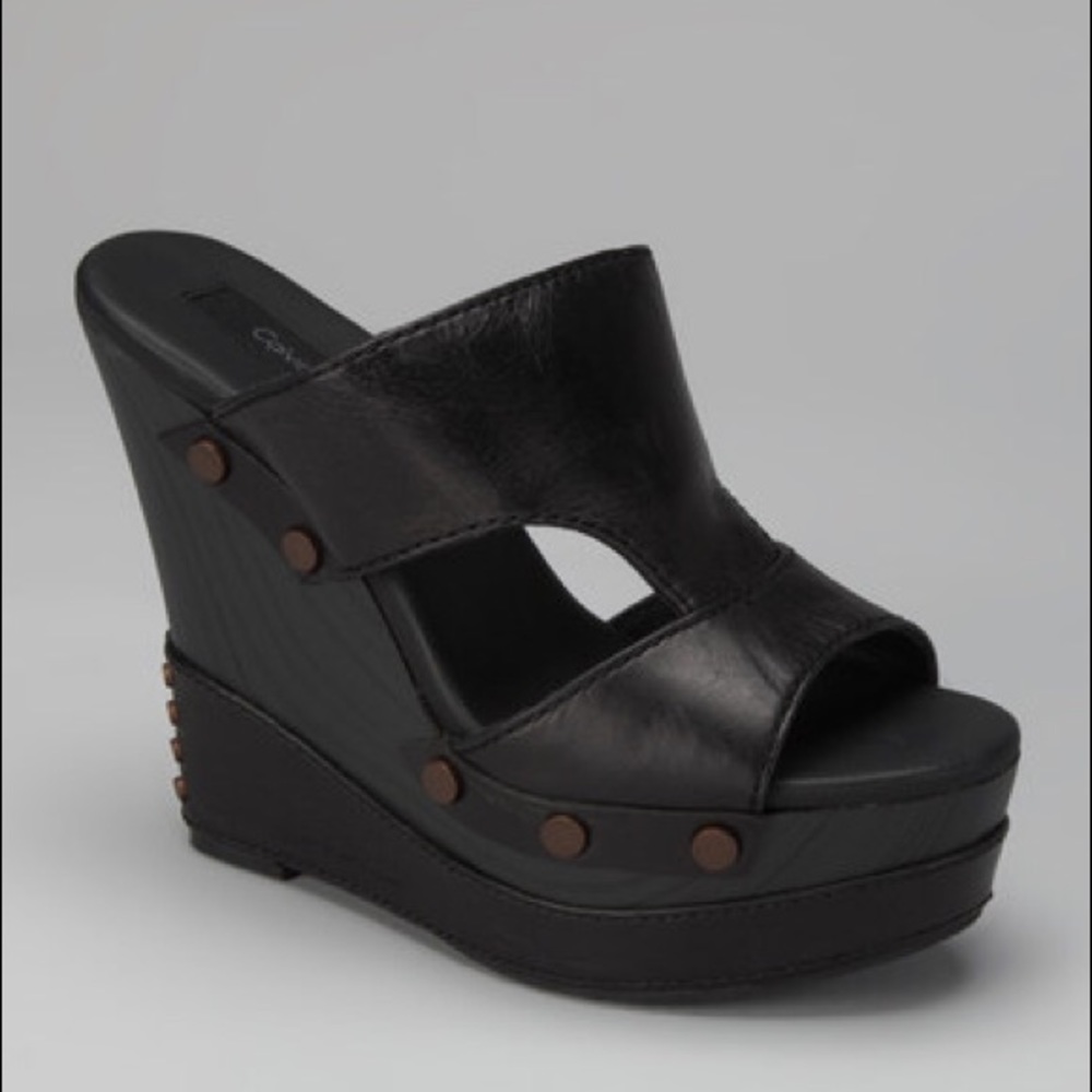 Black Calvin Klein Wedges