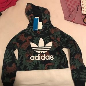Adidas Kid's XS crop too hoodie
