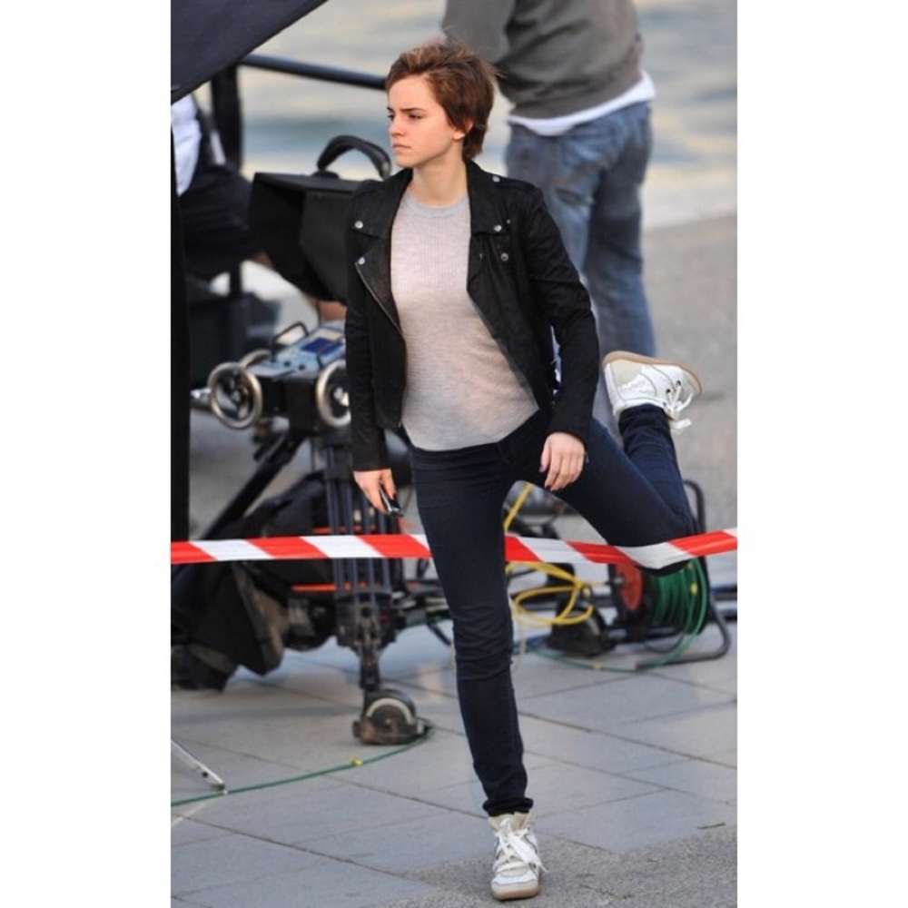 901 Dark Gray Coat Steal Super Skinny Emma Watson