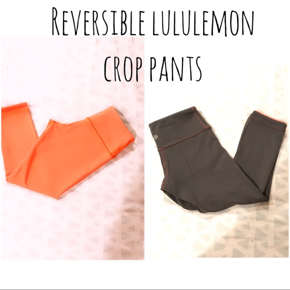 Lululemon reversible crop workout pants