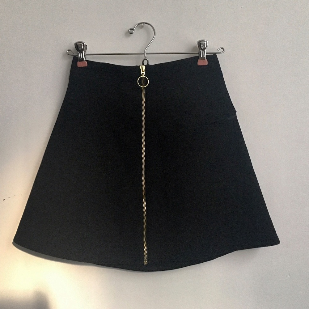 Topshop zip skirt