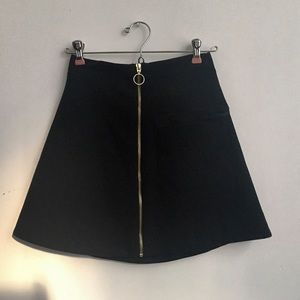 Topshop zip skirt