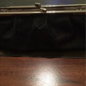 Ann Taylor navy blue clutch