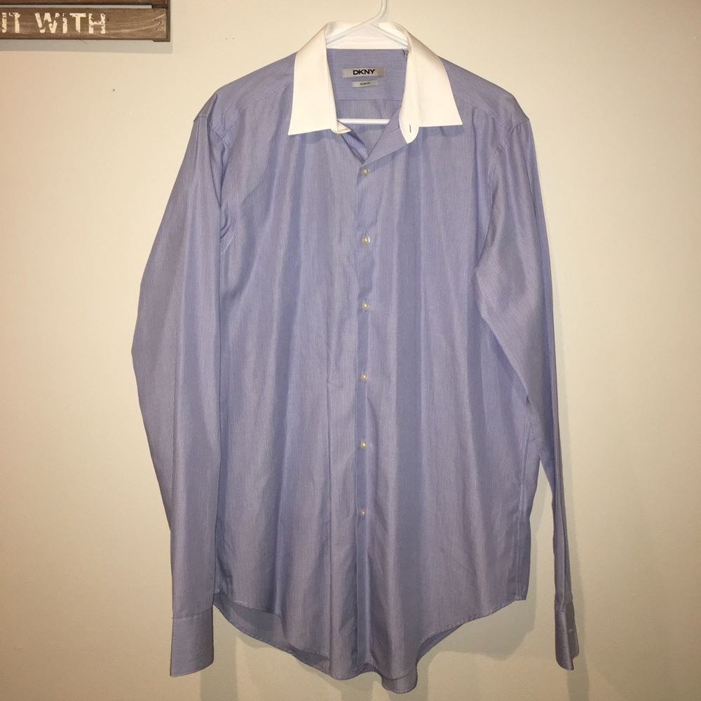 DKNY Slim Fit Button Down Shirt
