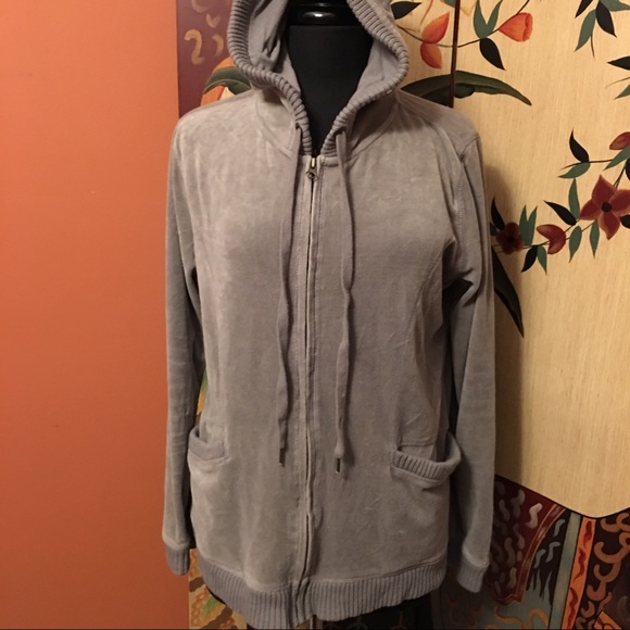 Merona Jackets & Blazers - Cute gray velour hoodie